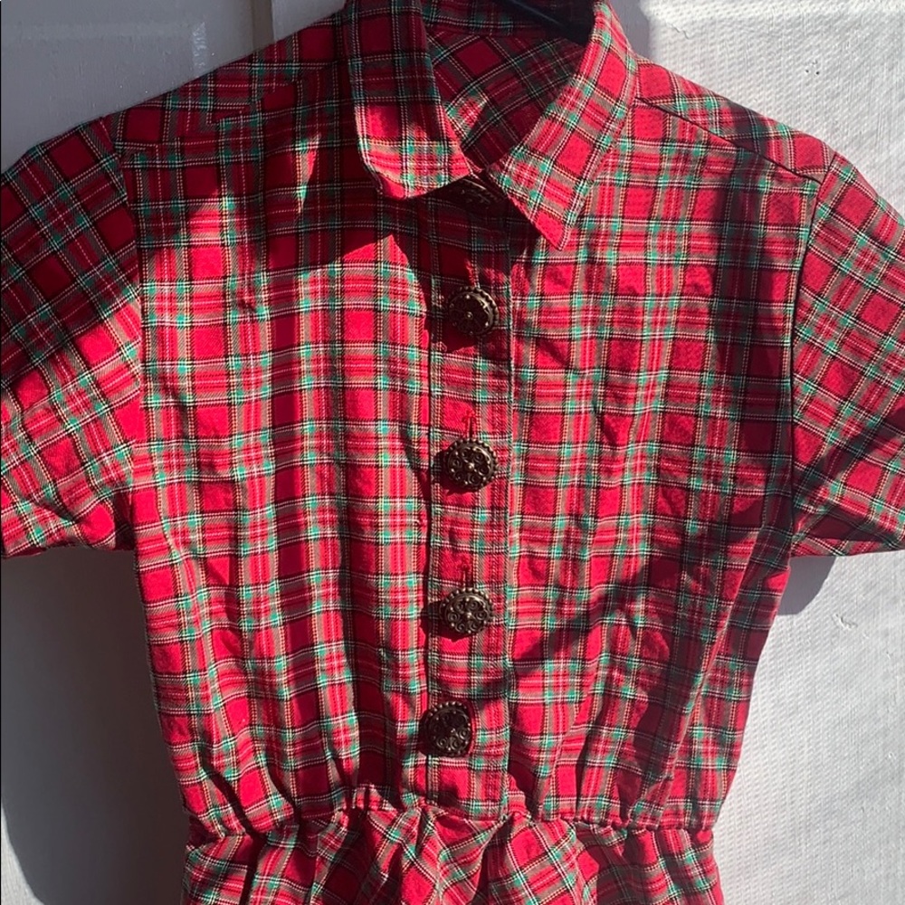 Vintage Plaid Dress